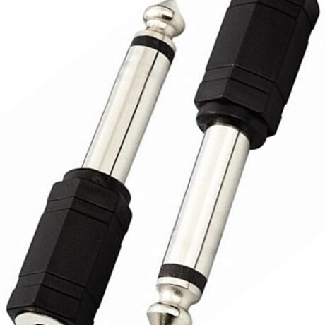 Ficha Adaptadora Jack 3,5mm F. Mono - Jack 6,3mm M. Mono