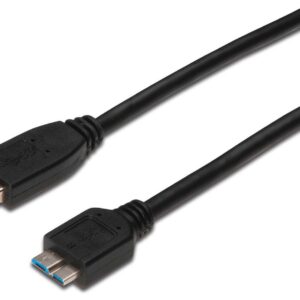 Cabo USB A Macho - Micro-USB B 3.2 Macho (25cm) - DIGITUS