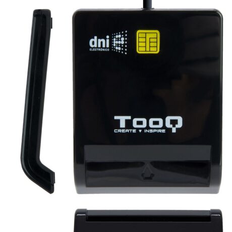 Leitor SmartCard p/ Cartões Identificação/Cidadão/DNI USB2.0 (Preto) - TooQ