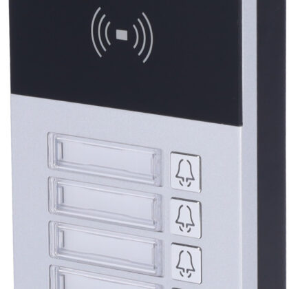Video Porteiro IP Antivandálico de Superficie (4 Apartamentos) AK-R20B-4B 2Mpx - AKUVOX