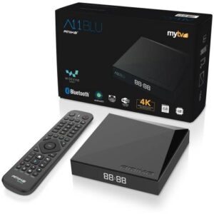 Receptor IPTV OTT Android A11 Blu 2GB/16GB Wi-Fi 4K MyTV2 - AMIKO
