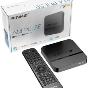 Receptor IPTV Android A14 Pulse 2GB/8GB Wi-Fi Dual Band 4K UltraHD MyTV3 - AMIKO