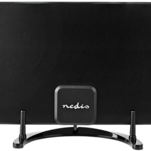 Antena Interior TDT FM/VHF/UHF Amplificada 26dB c/ Filtro LTE700 (Preto) - NEDIS
