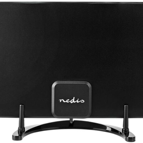 Antena Interior TDT FM/VHF/UHF Amplificada 26dB c/ Filtro LTE700 (Preto) - NEDIS