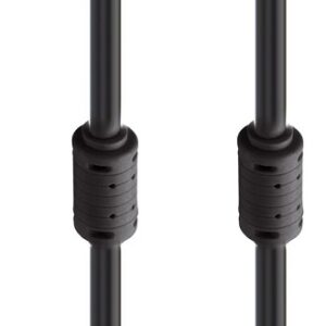 Cabo de V?deo Coaxial TV Macho - TV F?mea 6mm Preto (1.5 metros) - FONESTAR