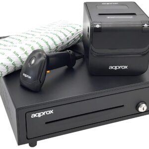 Pack POS APPROX 4180 Impressora POS80AMUSE + Gaveta CASH01 + Scanner LS02AS + Rolo - APPROX