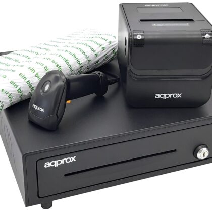 Pack POS APPROX 4180 Impressora POS80AMUSE + Gaveta CASH01 + Scanner LS02AS + Rolo - APPROX