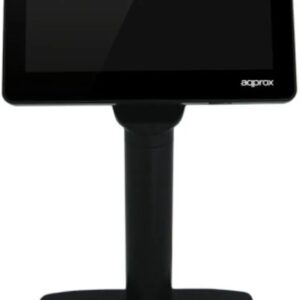 Visor de Cliente TPV 7 appVFD02LCD c/ Suporte Vertical (Preto) - APPROX