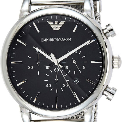 Relógio Analógico AR1808 46MM (Prateado) - ARMANI