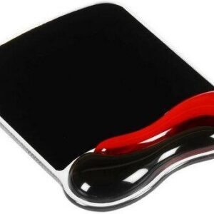Tapete de Rato Comfort c/ Descanso (Preto / Vermelho) - KENSINGTON