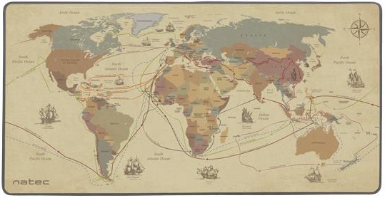 Tapete de Rato Discoveries Maxi NPO-1457 (Mapa) - NATEC