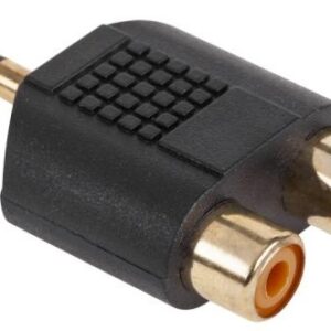 Ficha Adaptadora Jack 3,5mm Macho Stereo - 2x RCA Femea