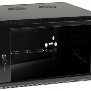 Armário Bastidor p/ Pendurar 19 6U (600mm) com Porta Vidro