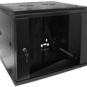 Armário Bastidor p/ Pendurar 19 9U (450mm) com Porta Vidro