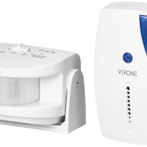 Mini Alarme c/ Sensor Detector de Movimento PIR s/ Fios (2x AAA) - VIRONE