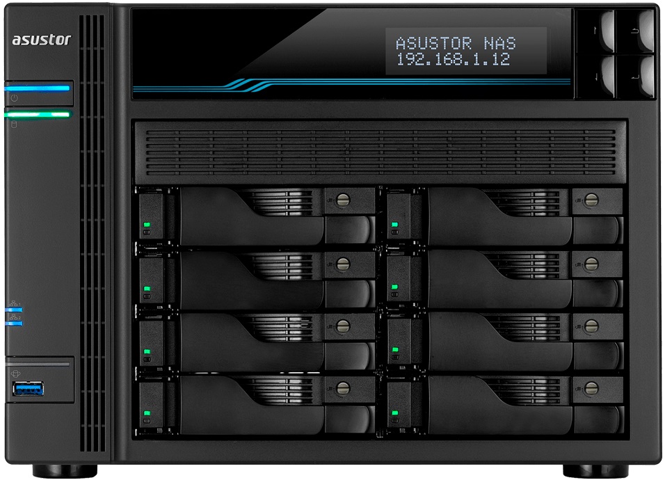 Servidor NAS AS6508T 8-Bay (Preto) - ASUSTOR