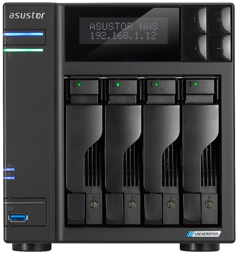 Servidor NAS AS6704T 4-Bay (Preto) - ASUSTOR