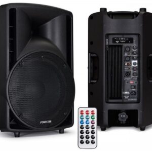 Coluna Profissional Bi-Amplificada ABS 15 USB/SD/MP3 360W - FONESTAR