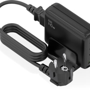 Carregador de Mesa 140W 3xUSB- 1x USB-A (Preto) - AISENS