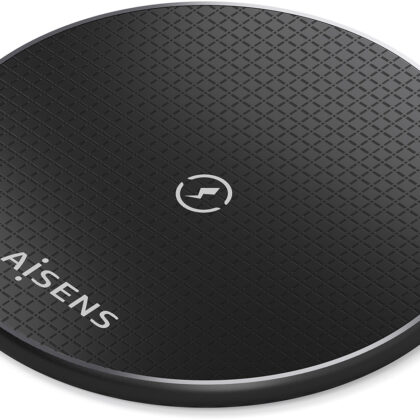 Carregador s/ Fio USB-C 15W (Preto) - AISENS