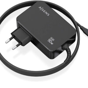Carregador GaN 90W PD3.0 USB-C Preto (1,8mts) - AISENS