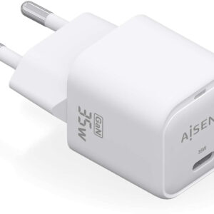 Carregador GaN 35W USB-C (Branco) - AISENS