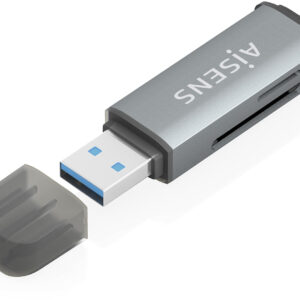 Leitor de Cartões USB-A SD/Micro SD/MMC/RS-MMC/MICRO MMC (Cinza) – AISENS