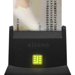 Leitor de Cart?es Smart Card DNI (Preto) - AISENS