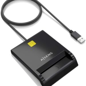 Leitor de Cart?es Inteligentes DNI USB (Preto) - AISENS