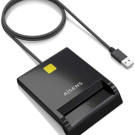 Leitor de Cart?es Inteligentes DNI USB (Preto) - AISENS