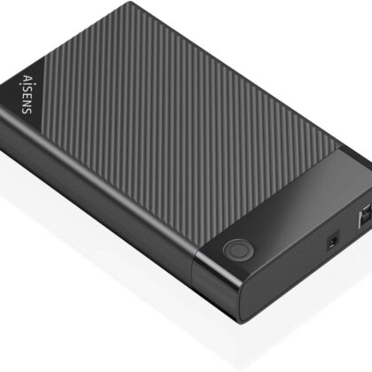 Caixa Externa USB 3.1 SATA 3,5 (Preto) - AISENS
