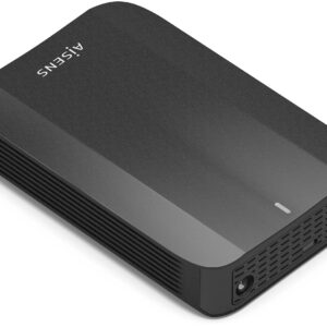 Caixa Externa USB-C p/ Disco Rigido 3,5 SATA (Preta) - AISENS
