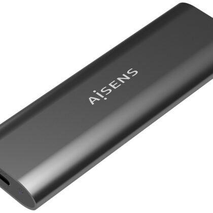 Caixa Externa USB-C p/ Disco SSD M.2 SATA/NVMe (Cinzento) - AISENS