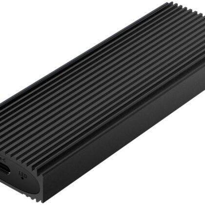 Caixa Externa USB 3.2 p/ Disco SSD M.2 NVMe (Preto) - AISENS
