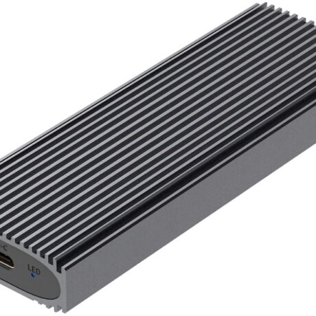 Caixa Externa USB 3.2 p/ Disco SSD M.2 NVMe (Cinza) - AISENS