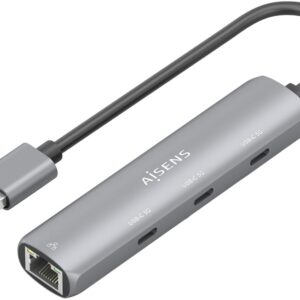 HUB USB-A 3.0 4-EM-1 (RJ45/3x USB-C) - AISENS
