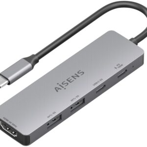 Hub USB-C 5-EM-1 (2x USB-A / HDMI / USB-C / USB-C PD) - AISENS