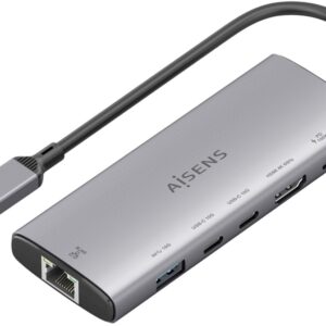 Hub USB-C 6-EM-1 (USB-A / HDMI / 2x USB-C / USB-C PD / RJ45) - AISENS