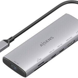 Hub USB-C 7-EM-1 (USB-A / HDMI / 2x USB-C / USB-C PD 100W / SD / MicroSD) - AISENS