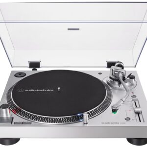Gira Discos AT-LP120X 33/45/78 RPM (Prateado) - AUDIO-TECHNICA