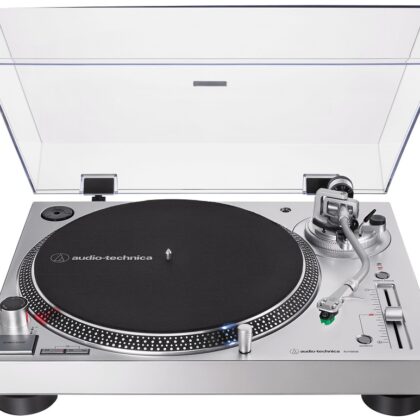 Gira Discos AT-LP120X 33/45/78 RPM (Prateado) - AUDIO-TECHNICA