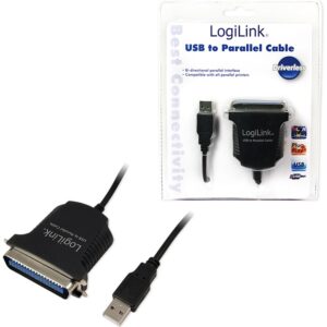 Cabo Adaptador p/ Impressora Centronic 36P - USB - LOGILINK