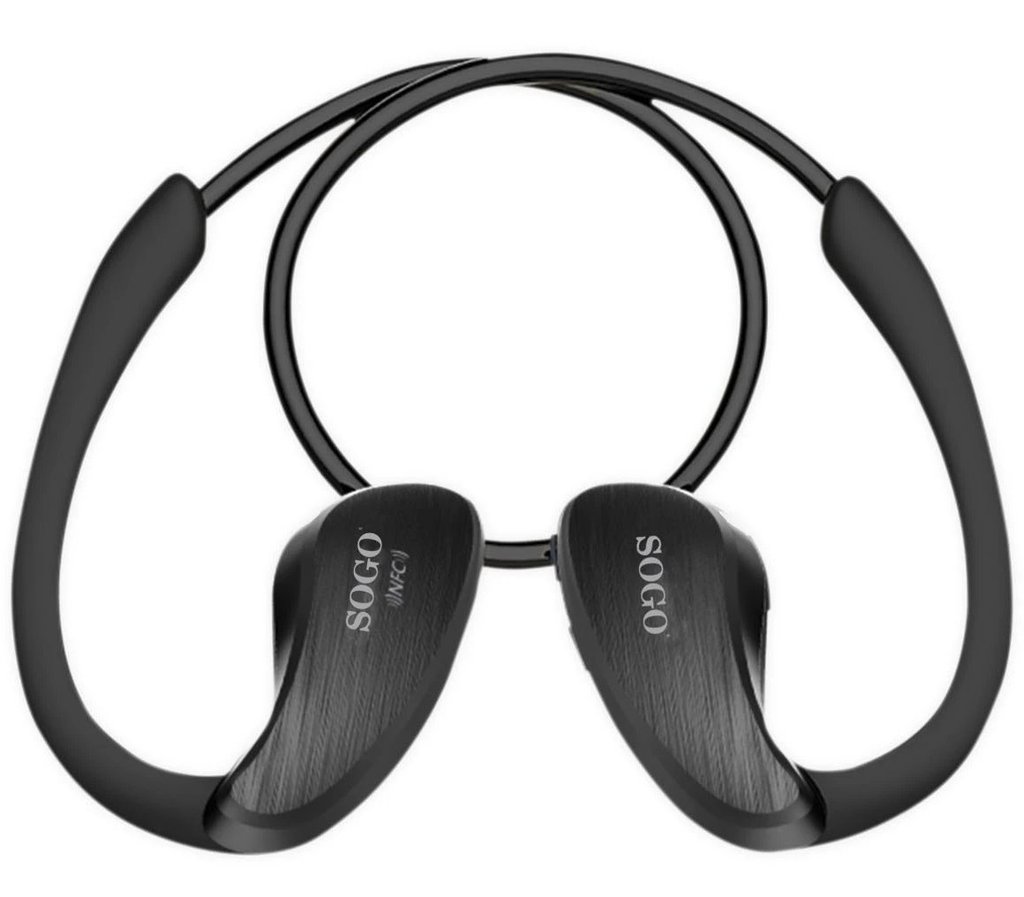 Auriculares Bluetooth (Preto) - SOGO