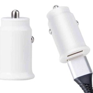 Carregador Isqueiro AV1106 Duplo USB (Branco) - AVANTCONNECT