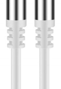 Cabo Jack Macho - Jack Macho 3,5mm Conector Slim (Branco) - AVANTCONNECT