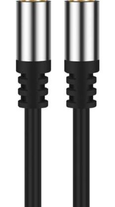 Cabo Jack Macho - Jack Macho 3,5mm Conector Slim (Preto) - AVANTCONNECT