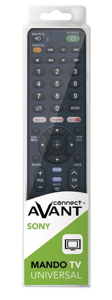 Comando Pré-Programado p/ Sony - AVANTCONNECT