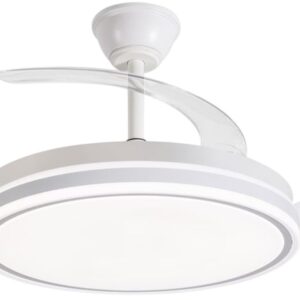 Ventoinha de Teto Retr?til 6 Velocidades 30W ?106cm c/ Ilumina??o LED - AVANT