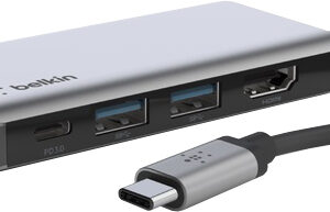 HUB USB-C 4-EM-1 (HDMI / 2x USB-A / USB-C) - BELKIN