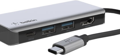 HUB USB-C 4-EM-1 (HDMI / 2x USB-A / USB-C) - BELKIN